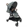 Imagem de Carrinho Bebê Zurich Cinza/Black Couro Marrom - Premium Baby