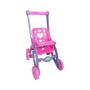 Imagem de Carrinho Boneca Infantil Rosa Baby Car Florzinha Brinquedo