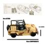 Imagem de Carrinho Brinquedo Controle Remoto Jeep Militar Camuflado Corrida Carro Presente Menino Criança
