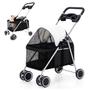 Imagem de Carrinho Cachorro Cao Gato Pet Passeio Ar Livre Animal de Estimaçao Transporte Dobravel Caminhada Lazer Shopping Restaurante Seguro Confortavel