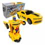 Imagem de Carrinho Camaro Transformers Vira Robô Luz Som Bumblebee