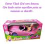 Imagem de Carrinho Carro Rosa Conversível Boneca Compatível Com Barbie