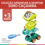 Imagem de Carrinho Coleção Aprenda a Montar Dino Caçamba DM Toys