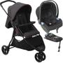 Imagem de Carrinho com Bebe Conforto Base ISOFIX Burigotto CR3 Gray Red