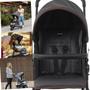 Imagem de Carrinho com Bebe Conforto Base ISOFIX Burigotto CR3 Gray Red