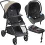 Imagem de Carrinho com Bebe Conforto e Base ISOFIX Burigotto Lui Sand