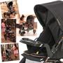 Imagem de Carrinho com Bebe Conforto Galzerano Cross Trail Preto Cobre