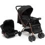 Imagem de Carrinho com Bebê Conforto Travel System Reverse Preto Bronze - Cosco