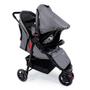 Imagem de Carrinho com Bebê Conforto Travel System Toffy Duo Cosco Cinza Mescla