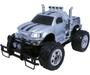 Imagem de Carrinho Controle Remoto Monster 4x4 Off Road Com Luz Led Prata