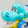 Imagem de Carrinho Crocodilo Colorido Brinquedo Top Com Luz Som Fumaça