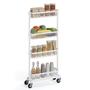 Imagem de Carrinho de armazenamento SONGMICS Slim 4-Tier Metal Rolling Cart