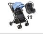 Imagem de Carrinho de Bebe com Bebe Conforto e Kiddo Vox Azul - Whoop