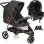 Imagem de Carrinho de Bebe com Bebe Conforto Galzerano Cross Preto Cobre