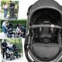 Imagem de Carrinho de Bebe com Bebe Conforto Kiddo Quantum Melange Preto