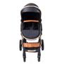 Imagem de Carrinho de bebe europeu luxo 3 em 1 ares plus + bebe conforto preto - passear baby