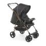 Imagem de Carrinho de Bebê Galzerano Milano Reversível Ii 0 Meses até 15 Kg Preto com Cobre