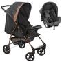 Imagem de Carrinho de Bebe Galzerano Romano Travel System Reclinavel Berço Passeio Até 15Kg + Bebê Conforto