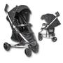 Imagem de Carrinho de bebe helios ii melange preto - kiddo