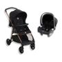 Imagem de Carrinho de bebe lui preto cobre + bebe conforto materna - burigotto