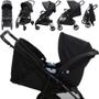 Imagem de CARRINHO DE BEBE LUI PRETO COBRE + BEBE CONFORTO MATERNA PRETO (0 à 15kg) - BURIGOTTO