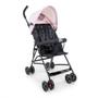 Imagem de Carrinho De Bebê Para Passeio Guarda chuva Leve, Capota Com Visor, Rosa Chassi Preto Mega Compras