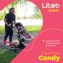Imagem de Carrinho de Bebê Passeio Moisés 0-15 Kg Candy Titanium Litet - BB185