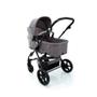 Imagem de Carrinho de Bebe Travel System Poppy Duo Cinza Mescla com Bebê Conforto - Cosco Kids