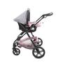 Imagem de Carrinho de Bebe Travel System Poppy Duo Rosa Mescla com Bebe Conforto - Cosco Kids