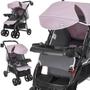 Imagem de Carrinho de Bebe Tutti Baby Nivo com Bebe Conforto Base Rosa