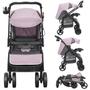 Imagem de Carrinho de Bebe Tutti Baby Nivo com Bebe Conforto Base Rosa