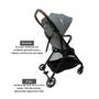 Imagem de Carrinho de Bebê Zurich Cinza/Preto (15 kg)  Premium Baby