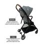 Imagem de Carrinho De Bebê Zurich Cinza/Preto (15 Kg) - Premium Baby