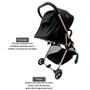 Imagem de Carrinho De Bebê Zurich Preto/Gold (15Kg) - Premium Baby