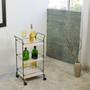 Imagem de Carrinho de Bebidas Decorativo Retangular 3 Andares