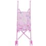 Imagem de Carrinho de Boneca Bebê Infantil Dobrável Menina Plástico Rosa Importway Bw150