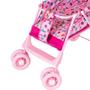 Imagem de Carrinho De Boneca Milano Bebe Reborn Rosa P/ Boneca Grande - Mep Kids