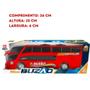 Imagem de Carrinho de Brinquedo Mini Ônibus Buzão 2 Andares Vermelho