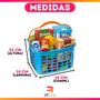 Imagem de Carrinho de Compras Supermercado Com Acessórios Infantil Assento para Boneca Frutas