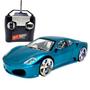 Imagem de Carrinho De Controle Remoto Carro Ferrari F430 Com Led Azul