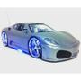 Imagem de Carrinho De Controle Remoto Carro Ferrari F430 Com Led Prata