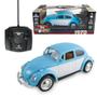 Imagem de Carrinho De Controle Remoto Fusca Clássico Brinquedo Com Luz
