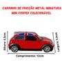 Imagem de Carrinho De Fricção Metal Miniatura Mini Cooper Com Bandeira da Inglaterra Abre as Portas Colecionável