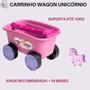 Imagem de Carrinho De Mão Multifunções Wagon Unicórnio +18 Meses Rosa