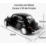 Imagem de Carrinho de Metal Fusca McFive Die-Cast Model 1981 Escala 1:32 Preto 6836-18 - Dorémi