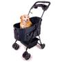 Imagem de Carrinho de passeio com berço removível para Pet, animal de estimação, cachorro, cão, gato de médio porte até 20 Kg