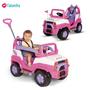 Imagem de Carrinho de Passeio Diipi Rosa Passeio e Pedal com Haste Direcionavel  