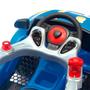 Imagem de Carrinho De Passeio e Pedal BM Car Police Azul Com Buzina Maral Brinquedos Crianças 12 meses+