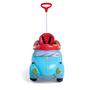 Imagem de Carrinho de Passeio Infantil Fouks Azul com Empurrador e Pedal Calesita - 0998