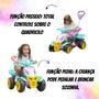 Imagem de Carrinho De Passeio Infantil Menina Quadriciclo Haste Pedal Com Empurrador